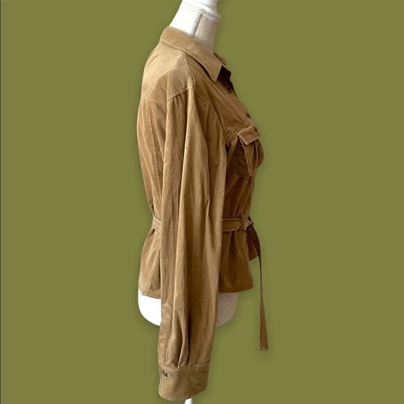Vintage Max Studio.com Corduroy Belted Jacket Blouse - Picture 2 of 9